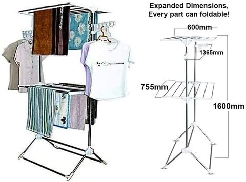 Leostar Double Layer Drying Rack and Drying Stand (CD-1212)