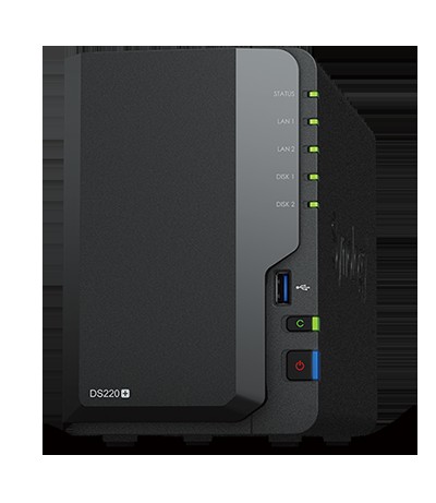 NasDisk (DS220+), Synology 2 Platform, 2GB DDR4 Memory