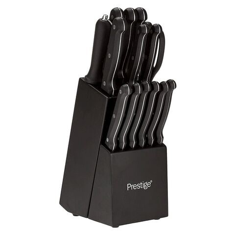 Prestige knife set 15 pieces black color