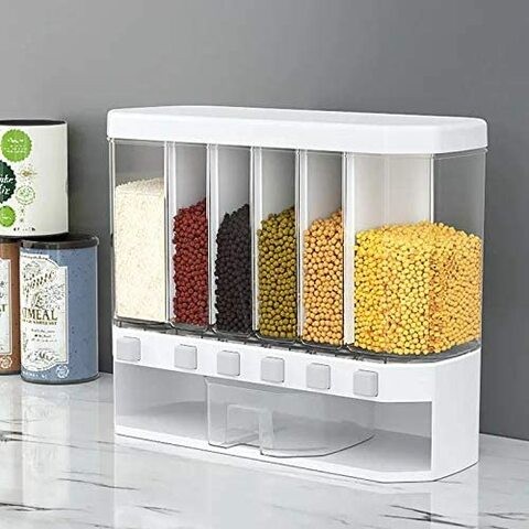 Orchid wall-mounted cereal food dispenser, moisture-proof and waterproof, simple and convenient to use