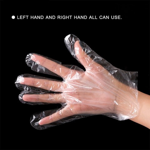 Didel Clear Latex Free PE Disposable Gloves Safety Glove for Home Kitchen Kitchen Use 200pcs/box