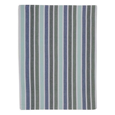 Multi color blue stripe kitchen towel