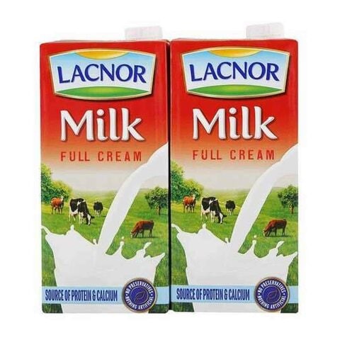 Lacnor Milk Full Cream 1 Liter x Pack of 4