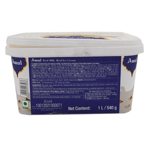 Amol Moroccan Ice Cream With Dry Fruits 1 Liter