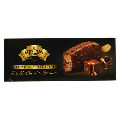 London Dairy Black Edition Double Chocolate Brownie Ice Cream 100 ml