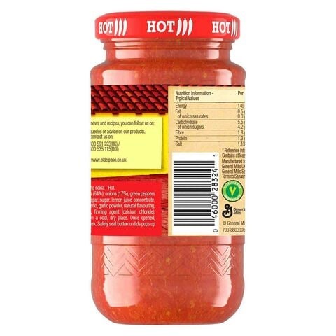 OLD EL PASO HOT ORIG SALSA 226G