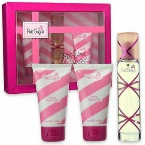 Aquolina Pink Sugar Candy Magic (W) Set Edt 100 Ml+Creamy Body Lotion 50Ml+Glossy Shower Gel 50Ml It