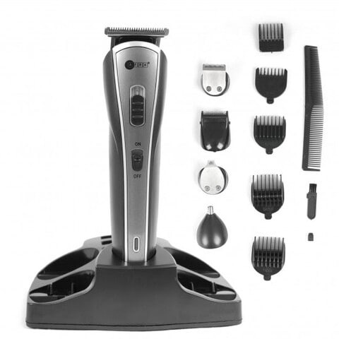 AFRA Japan Hair Trimmer, AF-1600HTSB, 5 in 1 Set, With Shaver, Precision Trimmer, Nose Trimmer, Design Trimmer and Full Trimmer, Charge Base, G-Mark, ESMA, RoHS, And CB Certified, 1 Year Warranty.