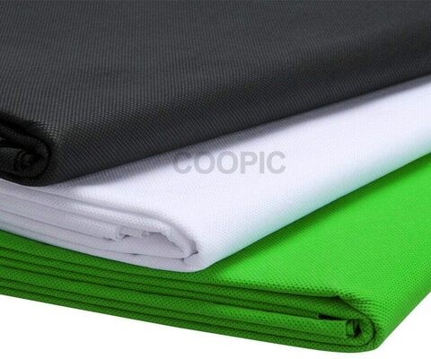 Coopic S02 Background Stand Kit: 1Pc 2m*2m/200cm*210cm Backdrop Background Stand, 1.6m*3m White Black Green Non Woven Backdrop, 3Pcs Clamp Clips For Photography Adjustable Photo Video Studio