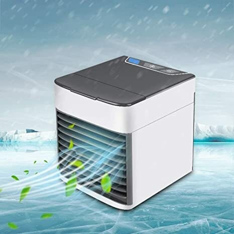 JMB Latest Personal Air Cooler Fan, Portable Air Conditioner, Humidifier, Purifier 3 In 1 Evaporative Cooler With 3 Speed, Mini Ac Usb Cooling Desktop Fan For Bedroom, Travel, Office