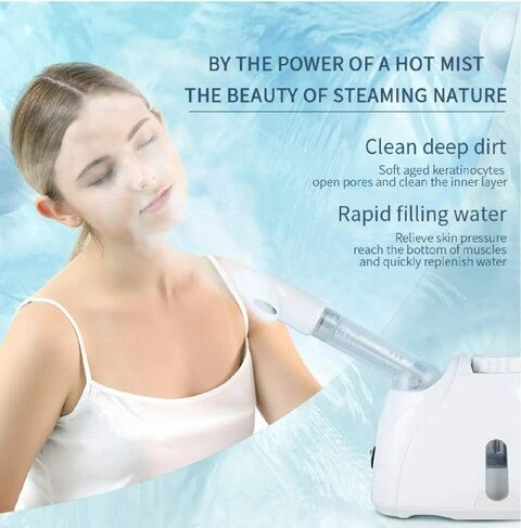 KSKIN Steamer Hot Spray KD33S Hot Mist Ionic Face Steamer Open Pores For Deep Hydration Home Facial Sprayer