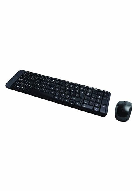 Mk220 Wireless Keyboard And Mouse Set black