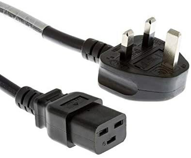 1.5 Meters C19 Power Cable UK Mains Plug to IEC 320 C19 Extension Cord Leads