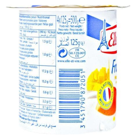 Elle &amp; Vire Mango Fruit Yoghurt 125g