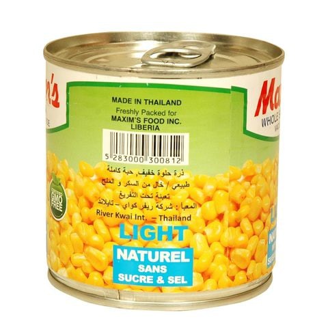 Maxims Whole Sweet Light Corn 340g