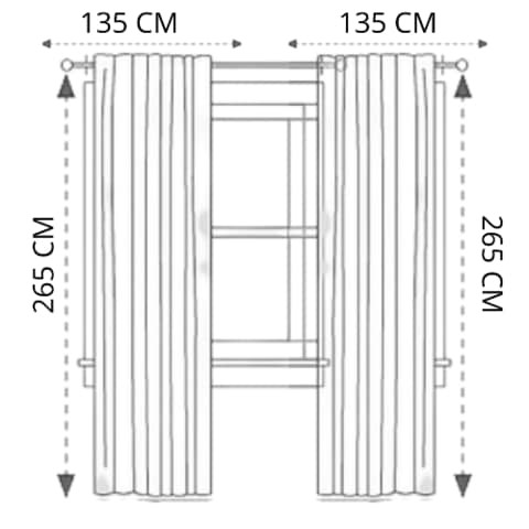 Triangle HDPE Shade Sail Backyard (650 x 650 x 650 cm)