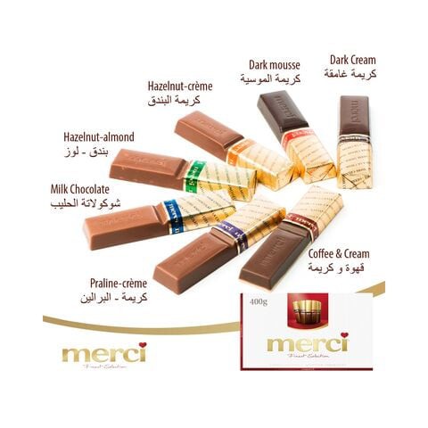 merci Finest Selection Assorted Great Variety Chocolate 400g