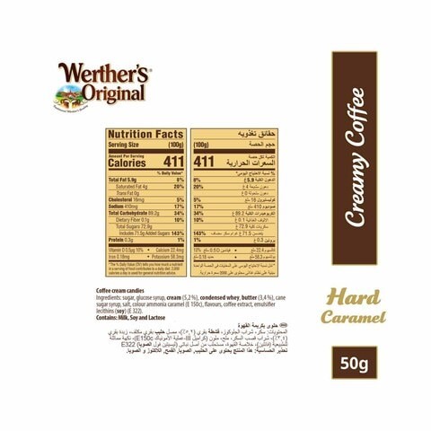 Werther&#39;s Original Creamy Coffee Candies 50g