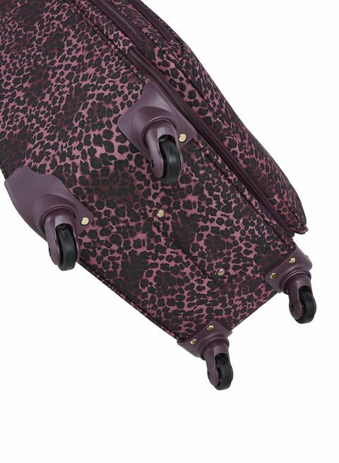 Regency Leopard Purple Premium Style 4-wheel Cabin Trolley 18inch - RLT 001