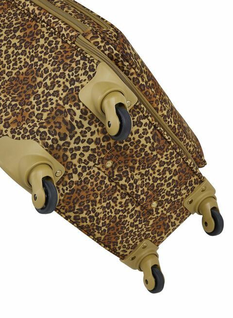 Regency Leopard Khaki Premium Style 4-wheel Cabin Trolley 18inch - RLT 002