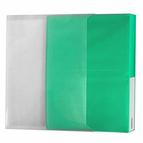 Pioneer Photo Albums CF-2 72-Pocket Poly Cover Space Saver Album, Green