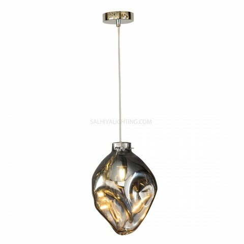 Indoor Evelyn Glass Pendant Light D1831 - Chrome