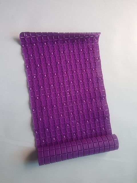 Non Slip Shower Mat Purple 78 x 35 cm