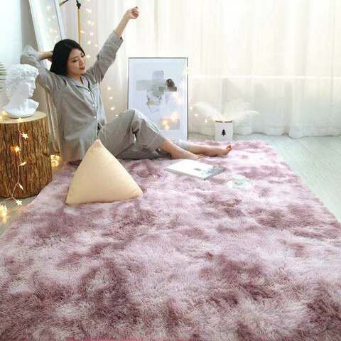 Generic-Die-dyed Fancy Style Fleece Living Room Carpet with big size 80*160CM With Very Soft Handfeel