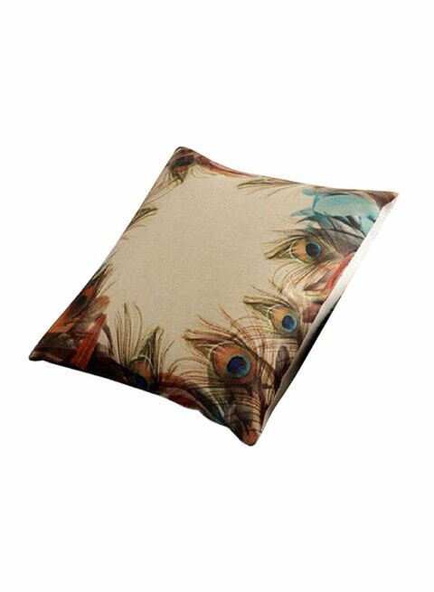 Generic 2-Piece Cushion Cover Set Beige 40 X 40cm