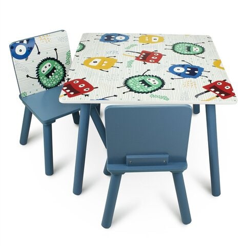 Monster Table With 2 Chairs Set - Multicolour