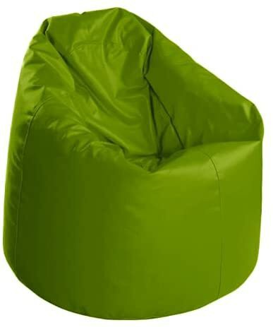 Luxe Decora PVC Leather Bean Bag Combo (Green &amp; Maroon)