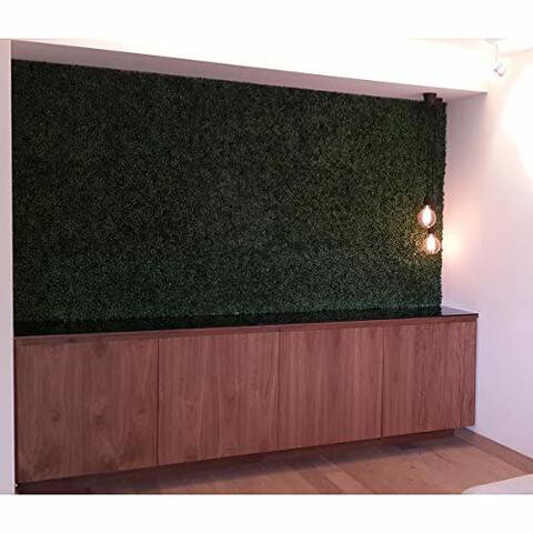 Greensmart D cor Artificial Boxwood Ficus 20 x 20 Greenery Mats, Set of 4