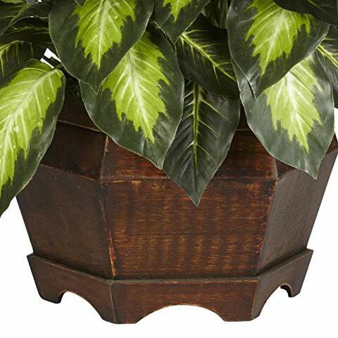 Nearly Natural 6639 Golden Dieffenbachia Decorative Silk Plant, Green