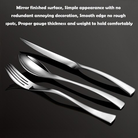 3 Pcs Set Stainless Steel Silver Cutlery Set Dinnerware Tableware Silverware Sets Dinner Knife And Fork Drop