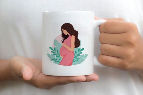 New Mommy Mother Printed Ceramic Tea and Coffee Mug 320ml   Coffee Mug   Tea Mug   Mug for Tea   Mug for Coffee   Mug for Gifting   Ceramic Coffee Mug   Printed Coffee Mug