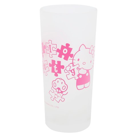 Hello Kitty Jigsaw Puzzle, Drinking Glass, Clear