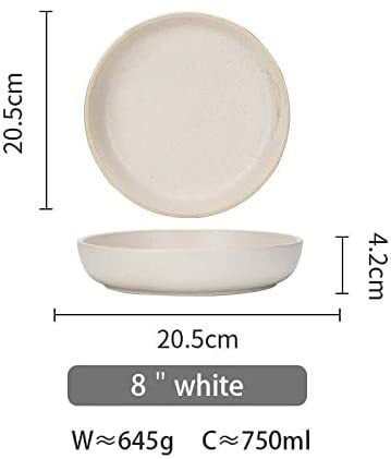 Siena Pasta Plate Set for 2 Beige