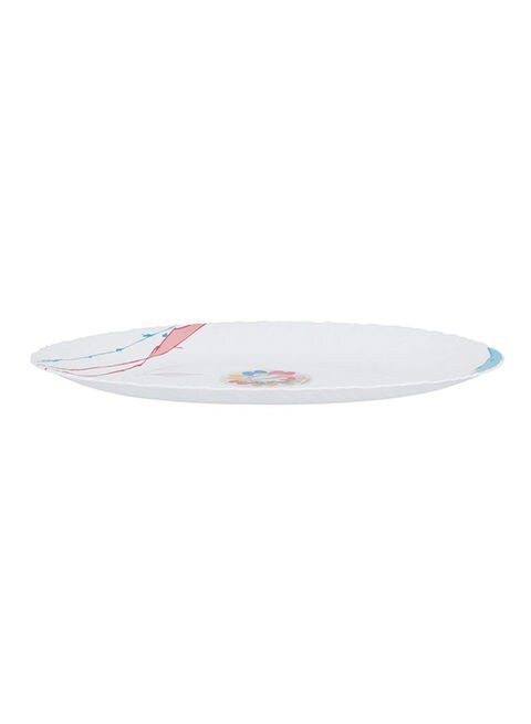 ROYALFORD Artflower Design Oval Plate White 7.5centimeter