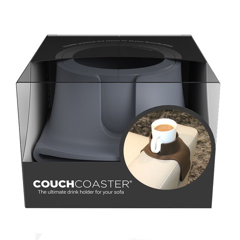 CouchCoaster - The Ultimate Drink Holder For Your Sofa - Steel Grey - CCR-STL-GRY