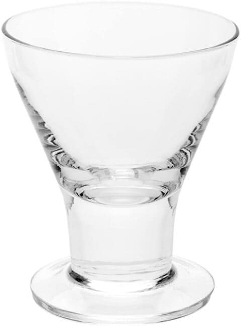 Restaurantware Martini Shaped Appetizer Glass, Soup Glass, Cocktail Glass - 6.5 Oz - Durable Glass - 10Ct Box