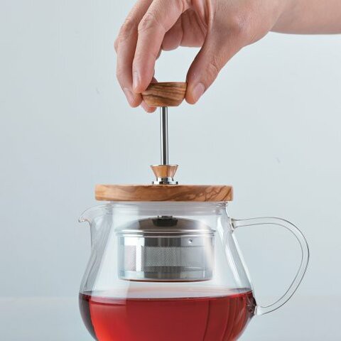 HARIO Tioru Wood Tea Kettle, 450ml