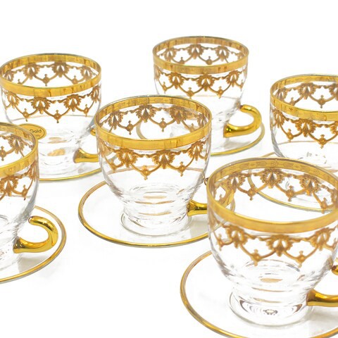 San Marco 6pcs Tea Cup &amp; 6pcs Saucer- Made In Italy