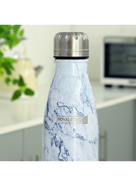 ROYALFORD Vacuum Bottle White/Silver/Blue 500ml