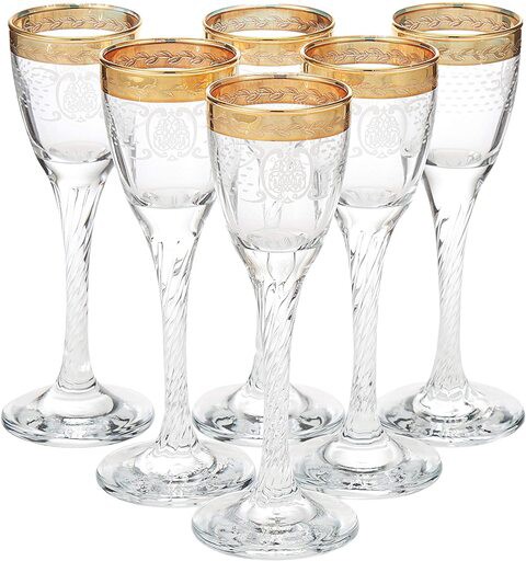 Legioie 6Pcl/G Glass 39182 Wine Gold 39182