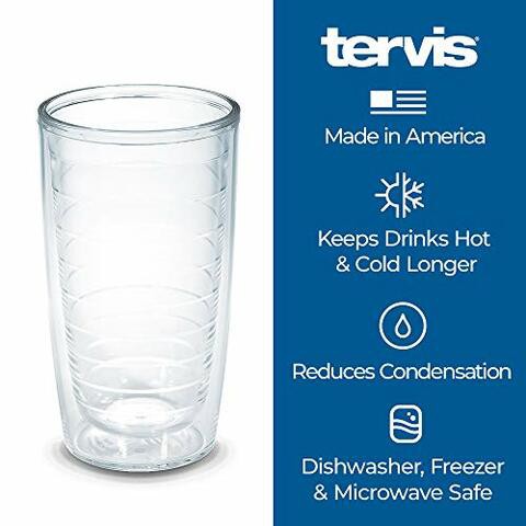 Tervis Horses Tumbler with Travel Lid, 16 oz, Clear