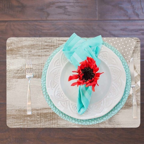 12-Piece Paradise Placemat(6) And Coaster(6) Set, 44x28centimeter