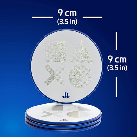 Paladone Playstation 5 Metal Drink Coasters, Set Of Four Coasters, Officially Licensed Merchandise