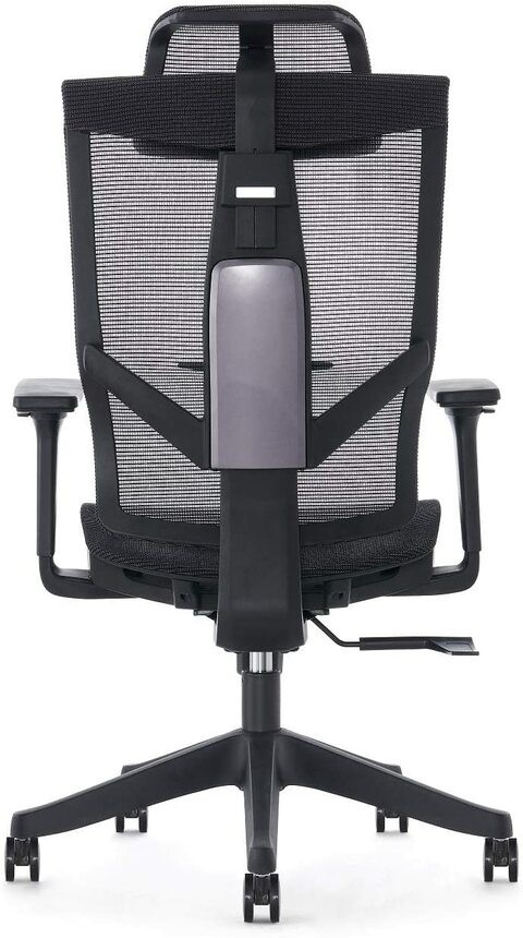 AERO Chair, Ergonomic Design, Premium Office &amp; Computer Chair with Multi-adjustable features by Navodesk (PURE BLACK)