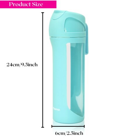 Fissman Plastic Mint Green Water Bottle with Leakproof