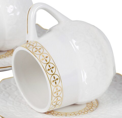 &quot;Shallow&quot; 12Pcs Coffee Cup &amp; Saucer Set 90ml RHF-90C